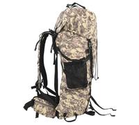 Eleganz 80L Oxford Fabric Hiking Backpack for Outdoor Adventures, Durable & Lightweight Rucksack in Camel Brown Camo, Perfect for Travel & Camping