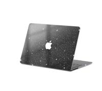 eleger Glitzer Hülle kompatibel mit MacBook Air 13 Zoll M5 M4 M3 M2, Release 2026 2025 2024 2022, transparente Hartplastik Schutzhülle für MacBook Air 13,6", Schwarz