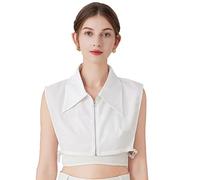 Elegtiskas Womens Detachable Dickey Collar Half Shirt Blouse Collar Fake False Collar