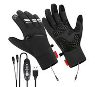 Elektrisch beheizte Handschuhe - Wiederverwendbare Fäustlinge Mit Touchscreen Funktion,Winter Warme Handschuhe - für Winterjagd, Camping, Fußball, Golf, Arbeit, Motorrad, Outdoor und Büro