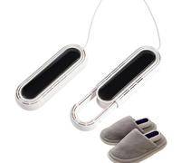 Elektrischer Schuhtrockner - Tragbarer USB-Trockner mit intelligentem Timer, einziehbare Heizung für Arbeitsschuhe und Turnschuhe | Desodora-Funktion, Weiß, riferimento alla descrizione