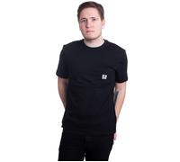 Element - Basic Pocket Label S Flint Black - T-Shirt - Schwarz - S - 100% Baumwolle Schwarz S