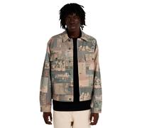 Outdoorjacke ELEMENT "Trucker Low Tide", Herren, Gr. S, scenes washed, Obermaterial: 70% Walkfrottier, 30% Walkfrottier;, Jacken Outdoorjacke (62401211-S) scenes washed