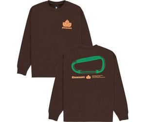 Element - Dickes Sweatshirt aus recycelten Materialien - Sporting Crew Java für Herren aus Baumwolle - Größe M - Braun Braun M