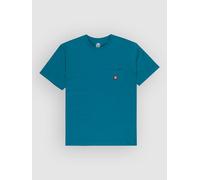 Sporttop ELEMENT "Icon Label Pocket", Herren, Gr. L, blau (mallard blau), Obermaterial: 100% Baumwolle., Tops Sporttop (76312252-L) mallard blau