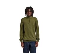 Troyer ELEMENT "Icon Embroidery", Herren, Gr. XL, grün (bronze heather), Obermaterial: 50% Baumwolle, 50% Polyester., Pullover Troyer (90847014-XL) bronze heather