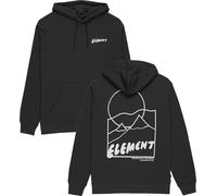 Element - Kapuzenpullover - Sunrise Hooded Sweatshirt Off Black für Herren aus Baumwolle - Größe M - schwarz schwarz M