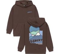 Element - Kapuzenpullover - Sunrise Hooded Sweatshirt Youth Java aus Baumwolle - Kindergröße 8 Jahre - Braun Braun 8 Jahre
