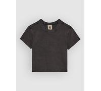 Element Lowcase Crop T-Shirt off black Damen Gr. L