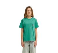 Element Strickoberteil, kurzärmlig, Icon Label Pocket SS Y, Jungen, 8-16 Jahre, Grün