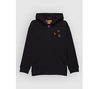 Element Timber Icon Embroidery Kids Sweatjacke off black Jungen Gr. T14