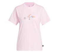 adidas Elements Radiate Floral Graphic T-Shirt Damen JP0114 - clear pink XS