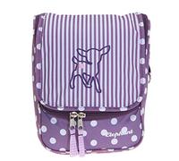 ELEPHANT Kulturbeutel Beautycase Washbag 12216 Feli Lila | Damen Herren Kosmetiktasche Travel Reise zum Aufhängen Innentasche Badetasche Bad Camping Outdoor Gym Sauna