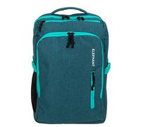 Elephant Rucksack Handgepäck Reisetasche Fly Legends XL 45 L Flugzeug Bus Reiserucksack Laptop Fach Anti-Theft Tasche 12900 (Grün-Türkis Petrol)