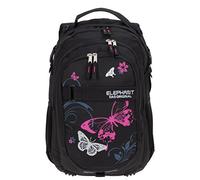 ELEPHANT Schulrucksack Hero Signature Rucksack Motiv 12679 (Butterfly Black PINK)