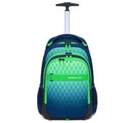 Elephant Schultrolley Trolley Rucksack Hero 12869 Green Cube | Signature Rucksacktrolley Trolly Jungen Mädchen ab 3.Klasse Schule Rollen