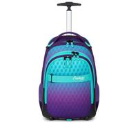 Elephant Schultrolley Trolley Rucksack Hero 12869 Violet Cube | Signature Schulranzen mit Rollen Trolly Mädchen Lila Türkis