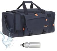 Elephant Sporttasche Reisetasche Saunatasche Herren Damen aus Plane Tour 68 cm mit Yogamatte-Halterung Bag Sport Fitness Sauna Tasche Gymbag sehr groß 1306 XL + Trinkflasche (Black (schwarz))