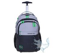 Elephant Trolley Jungen Mädchen Schultrolley Hero Signature Schulranzen Trolly Rucksack (Color Block Grau Grün 13048)