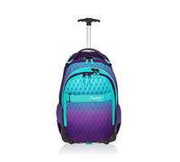 Elephant Trolley Jungen Mädchen Schultrolley Hero Signature Schulranzen Trolly Rucksack (Violet Cube (Lila-Türkis))