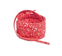 Elerevyo 1 Paar Flache Paisley-Schnürsenkel für Turnschuhe 0.31 Zoll Weiche Schnürsenkel für Lässige Wanderschuhe Rot 120cm/47.2"