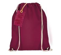 ELES VIDA Baumwoll Turnbeutel 1 Stück 38 x 42 cm Sportbeutel - Rucksack Stofftasche Bag, Beutel, Baumwollbeutel, Jutebeutel Oeko-TEX® geprüft Stoffbeutel Damen & Herren, Kinder Gym Sack zum bemalen