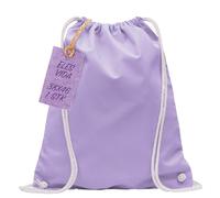 ELES VIDA Baumwoll Turnbeutel 1 Stück Sportbeutel - Rucksack Stofftasche Bag, Beutel, Baumwollbeutel, Jutebeutel Oeko-TEX® geprüft Stoffbeutel Damen & Herren, Kinder Gym Sack zum bemalen - Lavendel