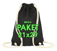 ELES VIDA Baumwollbeutel für Kinder 21x29 cm - 10 oder 25 Stück zum Bemalen & Gestalten - Beutel OEKO-TEX® geprüft kleine Sportbeutel - Festival Party Beutel, Jutebeutel Stoffbeutel