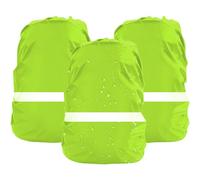 ElevaPulse 3 Stück Rucksack Regenschutz, 18-25l Regenschutz Schulranzen, Step by Step Regenschutz, Regenschutz für Schulrucksack, wasserdichte Regenhülle mit Reflektoren