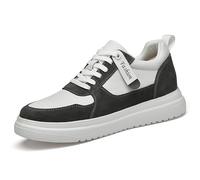 Elevator Schuhe Herren, Elevate Shoes Herren, 6/8/10cm Aufzugschuhe White Schnürung Freizeitschuhe Breathable Non-Slip Unsichtbare Erhöhung Laufschuhe Outdoorschuhe