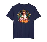 Elf Movie Buddy Smiling is My Favorite T-Shirt, Herren Große Größen, Marineblau, 2X Tall
