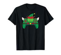Elf Videospiel Controller Weihnachten Gamer Elf T-Shirt
