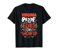 Elf Virginia Spruch Lustig Weihnachten Virginia Name Preisgünstiges Grafik-T-Shirt