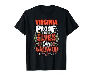 Elf Virginia Spruch Lustig Weihnachten Virginia Name Preisgünstiges Grafik-T-Shirt