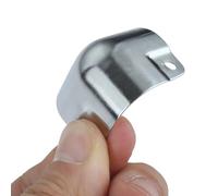 ELILANEY 4 Stück Metalleckenabdeckungen 26 mm 29 mm 3-Wege-Kantenschutz for Gepäck, Flug, Straße, Koffer, Kantenschutz, Airbox Befestigung Halterung(SILVER,29mm)