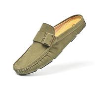 ELIOGN Herren Leder Treiber - Bequeme Slip-On Business Casual Schuhe