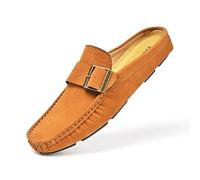 ELIOGN Herren Leder Treiber - Bequeme Slip-On Business Casual Schuhe