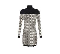 Elisabetta Franchi Herbstkleid Bunt Geometrisch Langarm von - Größe: 40_IT