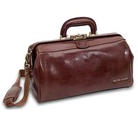 ELITE BAGS - CLASSY deluxe Arzttasche | braun | kompakt | traditionell