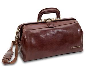 ELITE BAGS - CLASSY deluxe Arzttasche | braun | kompakt | traditionell