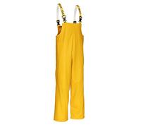 ELKA Rainwear-PU/PVC-Latzhose-Regenhose-309900-gelb-wasserdicht-EN 343-elastische Hosenträger