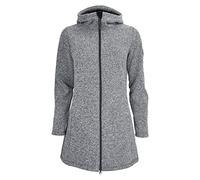 ELKLINE Damen Fleecemantel Morning Dew mit Kapuze | wasserabweisend winddicht wärmend | 2013050, Farbe:white - black, Größe:40