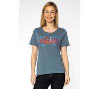Elkline Damen T-Shirt Filled with love blaugrau 34