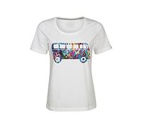 ELKLINE Damen T-Shirt Filled with Love VW T1 Bulli Print 2041157, Farbe:White, Größe:44