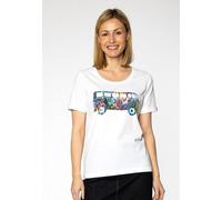 ELKLINE FILLED WITH LOVE Damen Bulli T-Shirt Baumwolle, Deutsche Größen:46, Elkline Farben:White