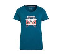 ELKLINE Damen T-Shirt Kult VW T1 Bulli Print 2041155, Farbe:Blue Coral, Größe:34