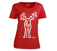 Elkline - Women's Rudolfine - T-Shirt, Gr. L 42, rosa (DarkRed/White)