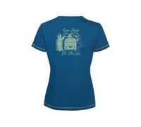 Elkline Damen T-Shirt VW-Bulli Open Road blau 42