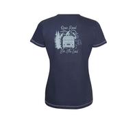 ELKLINE Damen T-Shirt VW-Bulli Open Road, Farbe:darkblue, Größe:40