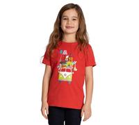 Elkline Kinder T-Shirt Huckepack | VW Bulli T-Shirt aus reiner Bio-Baumwolle rot 116/122
